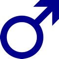 male symbol blue picture